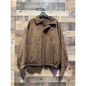 Caliborne- Brown Suede- Bomber Jacket - Women Size 2X